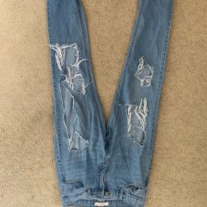 Chiqle Mom Jeans - Super Ripped